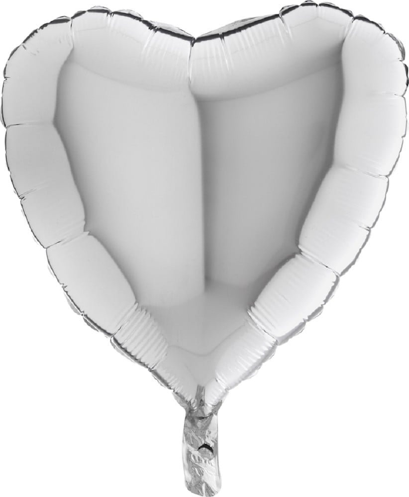 18" Herz Silver (unverpackt)
