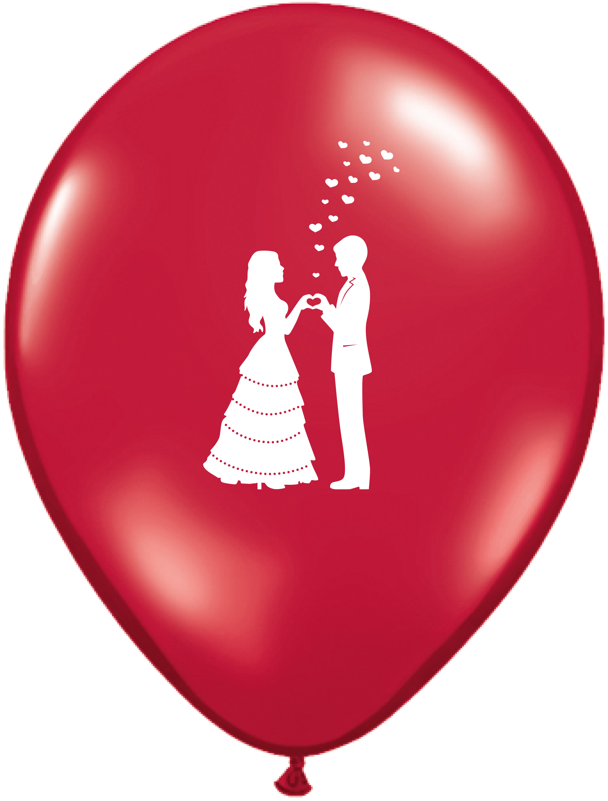 11" Liebespaar Ruby red (25 Stück)
