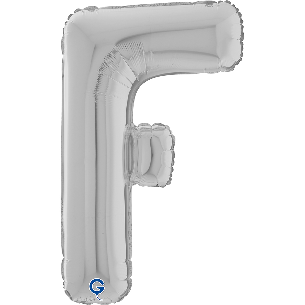 26" Folienbuchstabe "F" Silver
