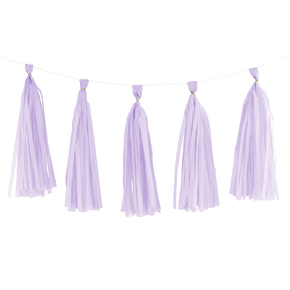 DIY Papier Tassel Flieder 35 cm