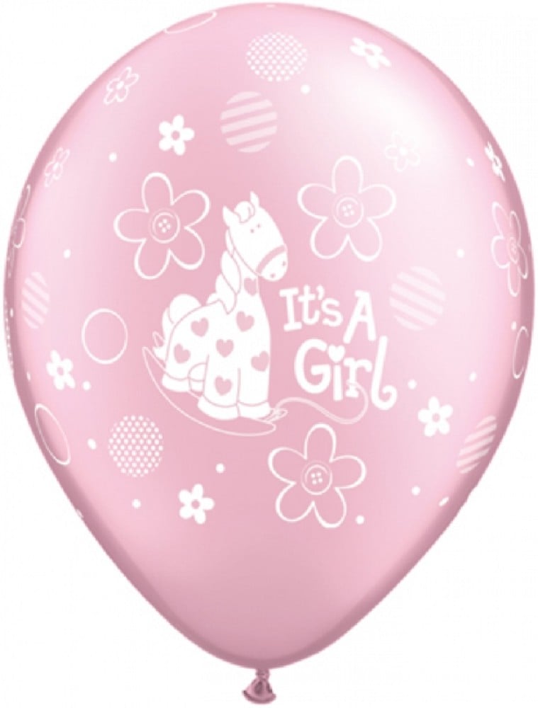 11" It's A Girl pink (25 Stück) 11" It's A Girl pink (25 Stück)