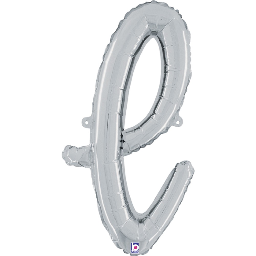 14" - 24"  Folienbuchstabe "l" Script Silver