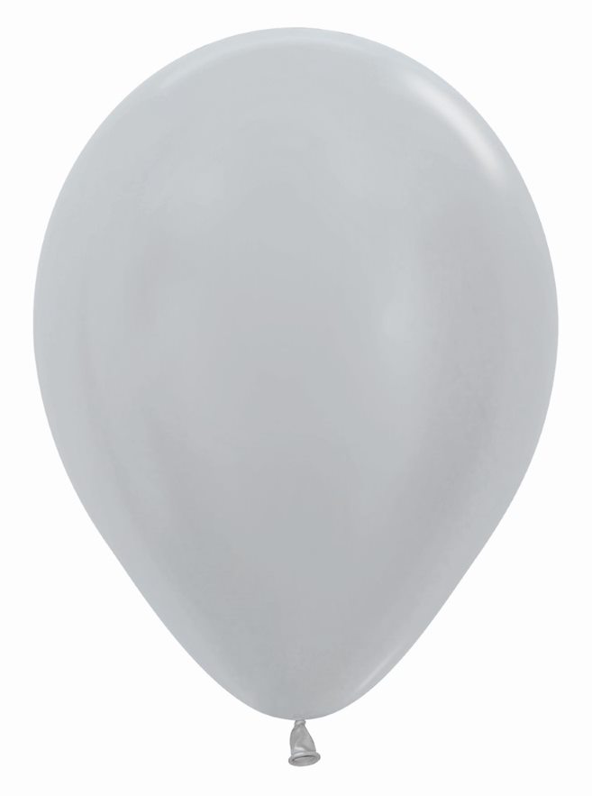 12" Pearl Silver (50 Stück)