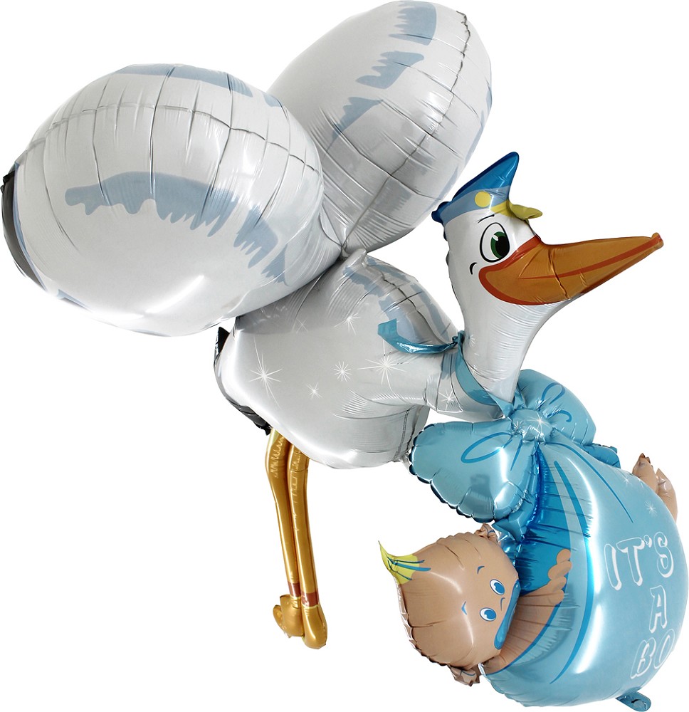 62" Baby Stork Boy