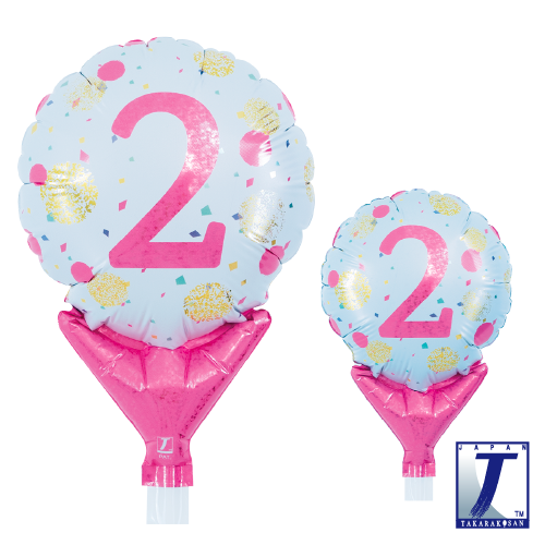 5" Gold & Pink Dots No. 2 (mit Ventil)