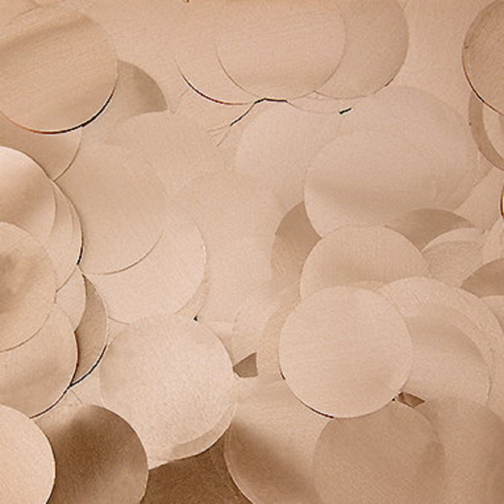 Folienkonfetti Rund 2cm Matt Rosé Gold (15g)
