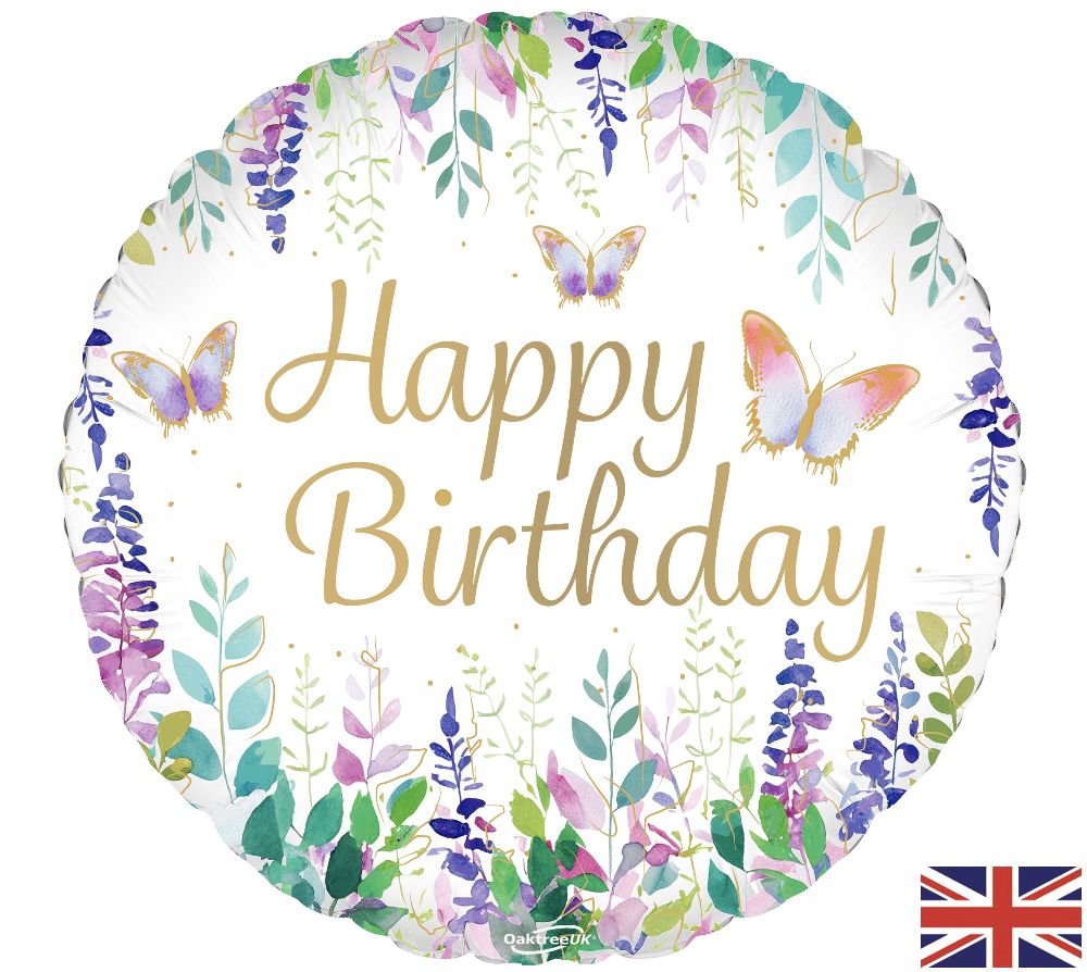 18" Watercolour Floral