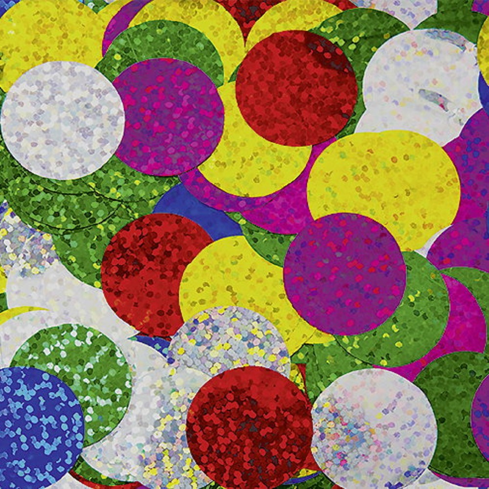 Folienkonfetti Rund 2cm (15g) - Sort.4