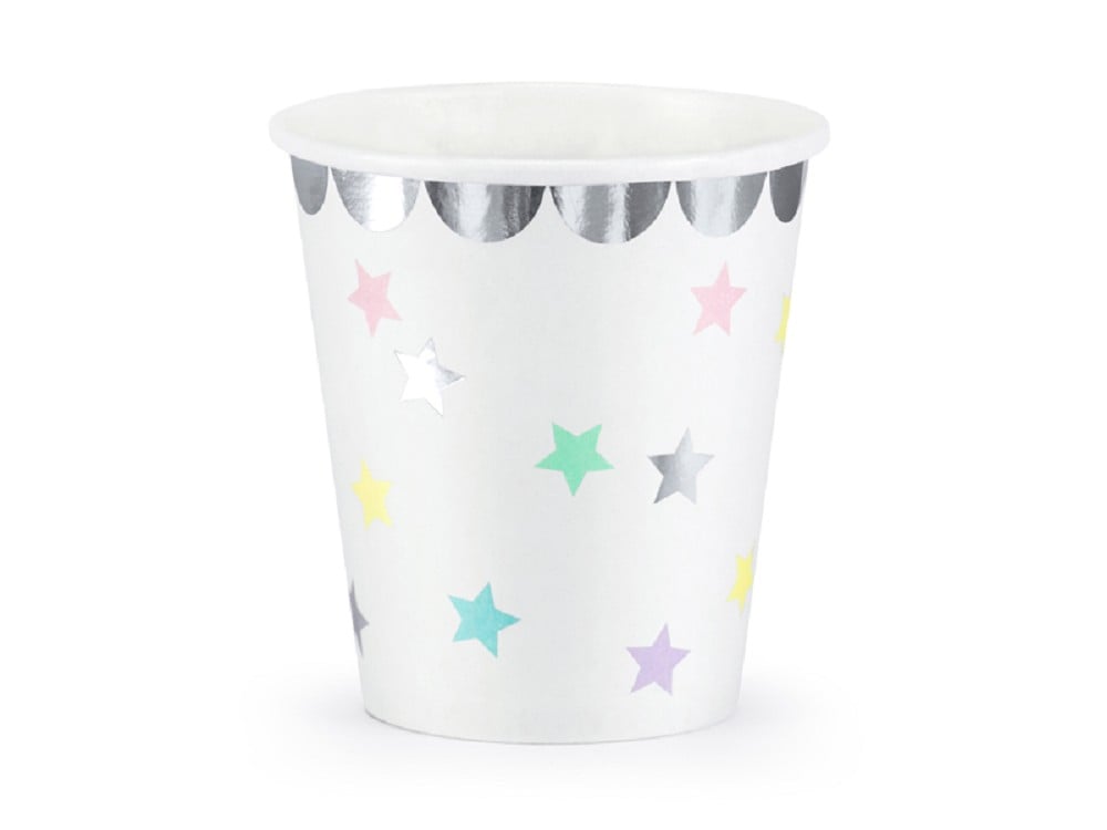 Becher - Einhorn - Sterne - 180 ml - 6 Stk.
