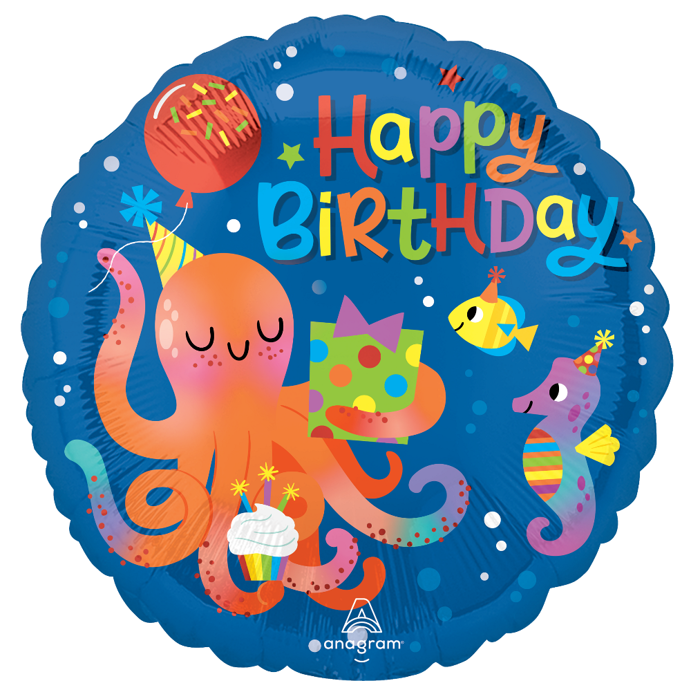 18" Cute Octopus Birthday