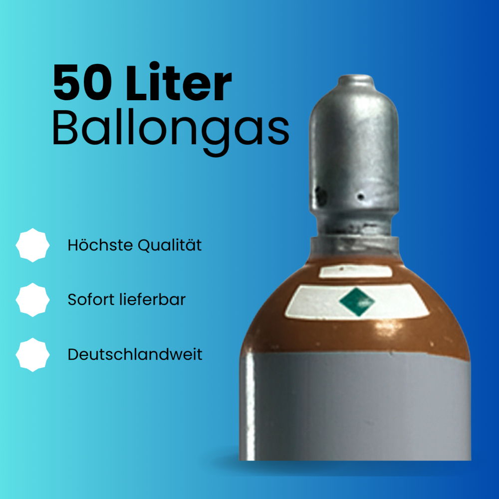 50 Liter Ballongas ohne Lieferservice