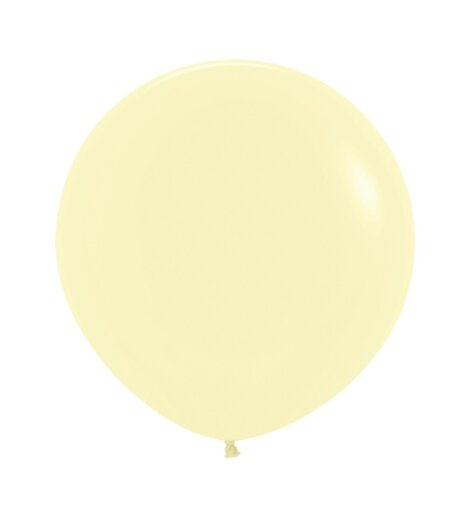 24" Pastel Matte Yellow (10 Stück)