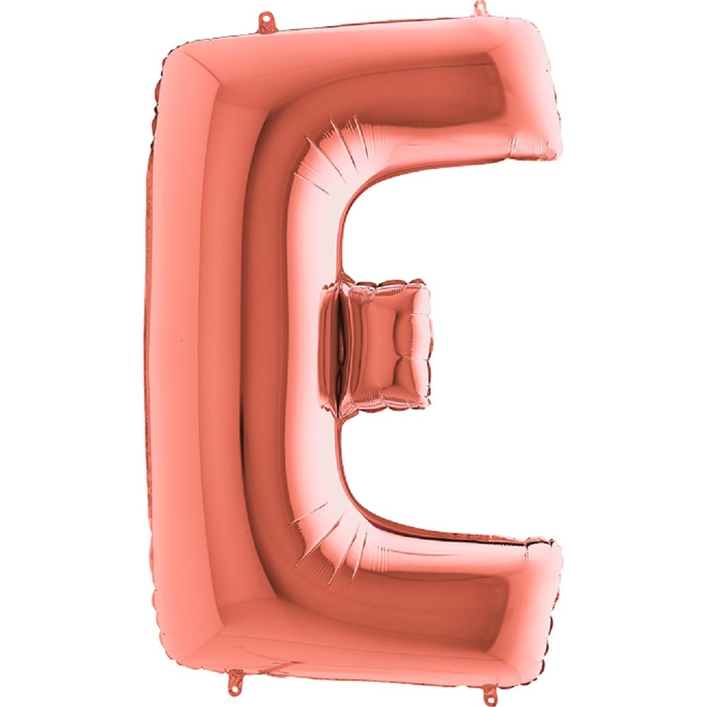 40" Folienbuchstabe "E" Rosé Gold