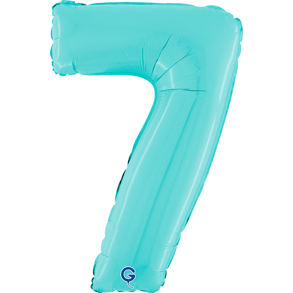 26" Folienzahl "7" Pastel Blue