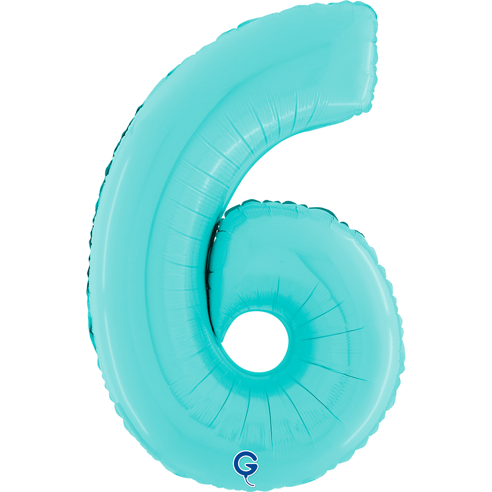 26" Folienzahl "6" Pastel Blue