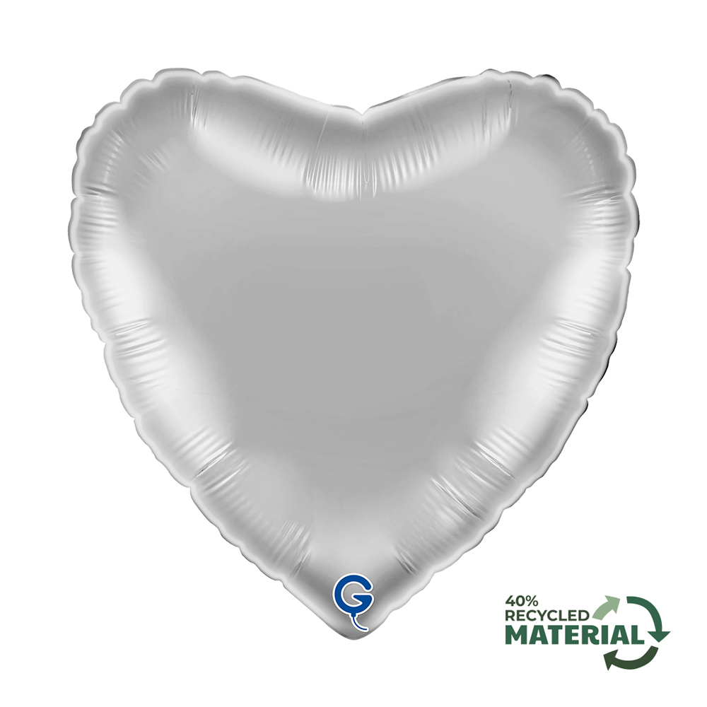 18" Herz Silver (unverpackt)