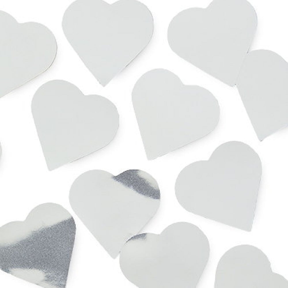 Folienkonfetti Herz 3cm Silber (1kg)