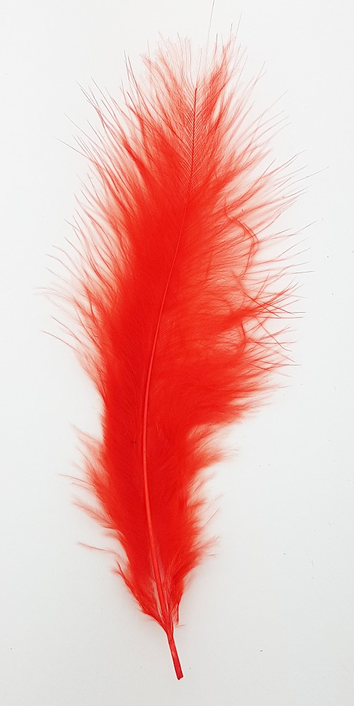 Schmuckfedern rot (100 Stk)