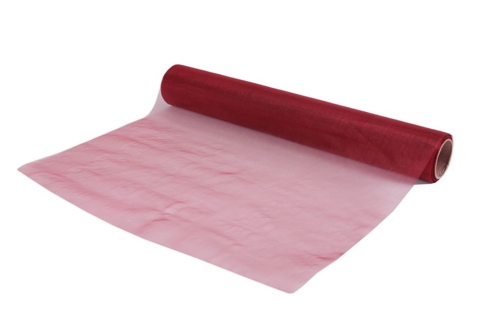 Organza burgund 10m x 36c,