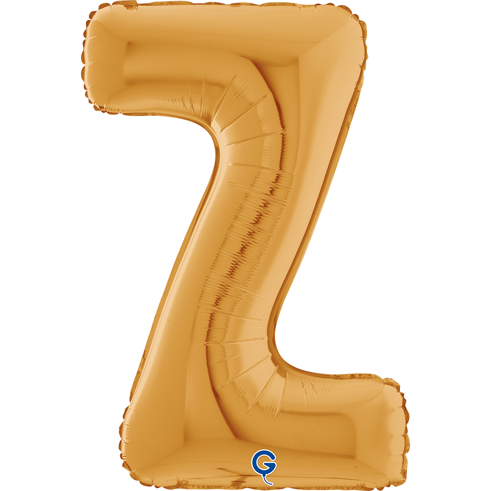 26" Folienbuchstabe "Z" Gold (Altgold)