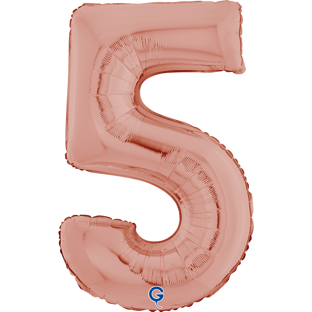 26" Folienzahl "5" Rosé Gold
