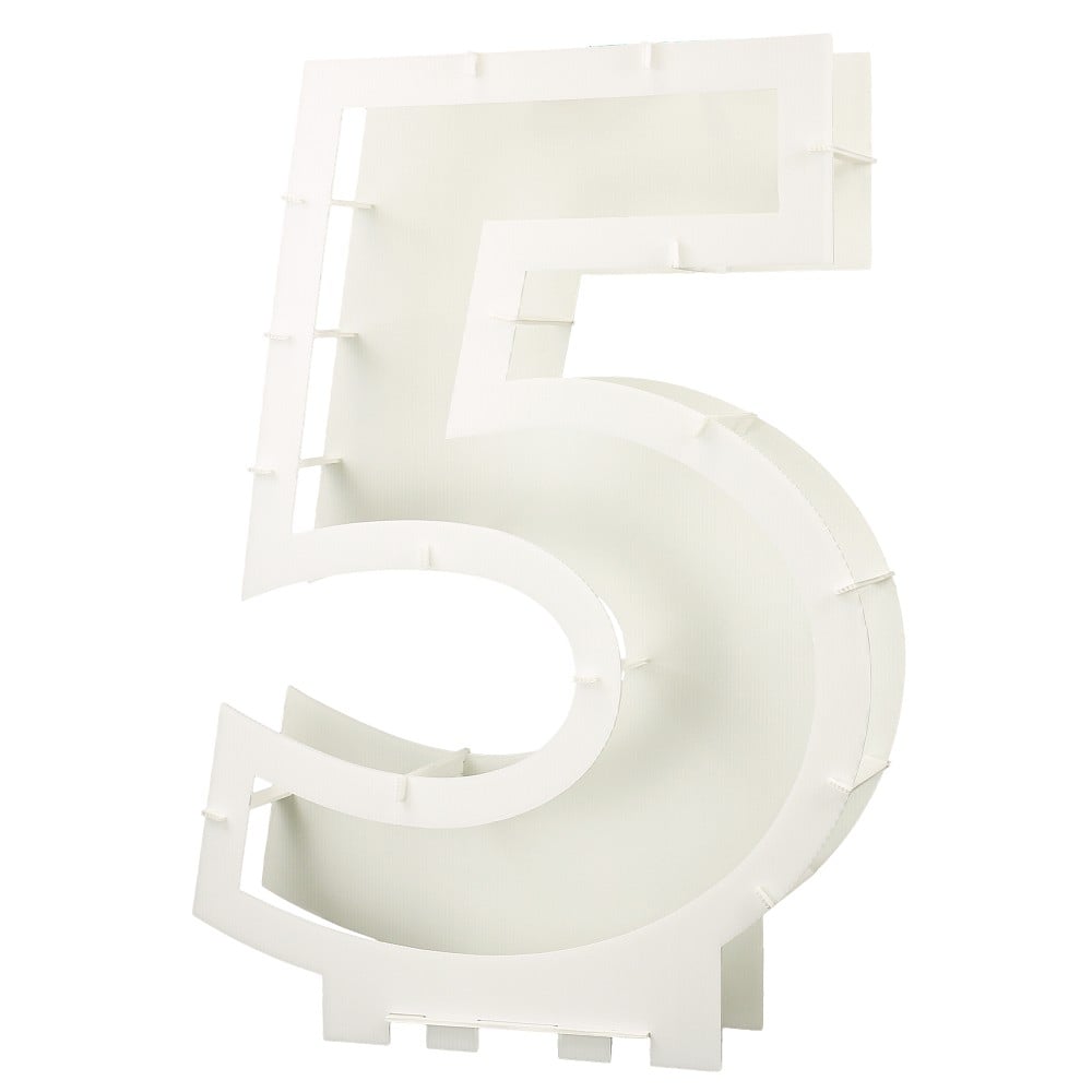 DIY Mosaik-Rahmen Zahl "5"