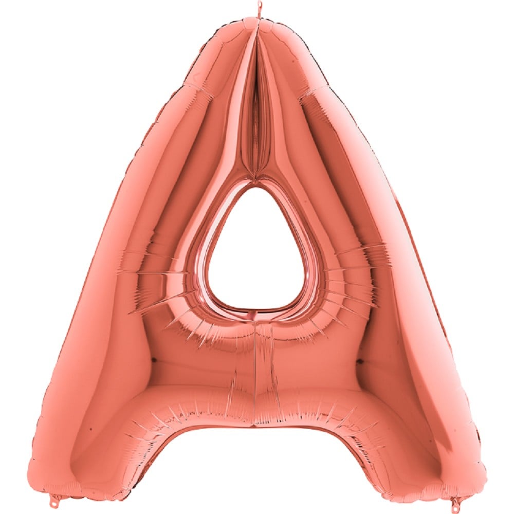 40" Folienbuchstabe "A" Rosé Gold