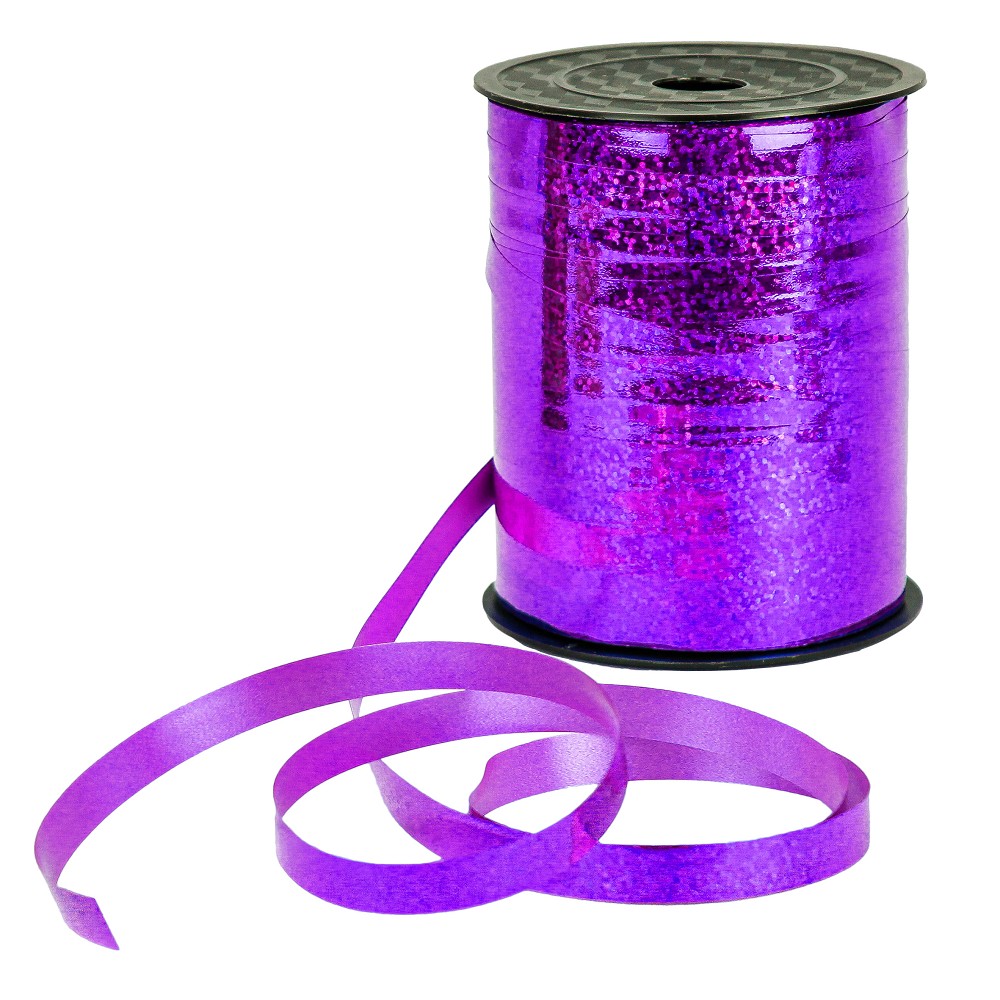 Polyband 10mm Holografie Lila (250 m)