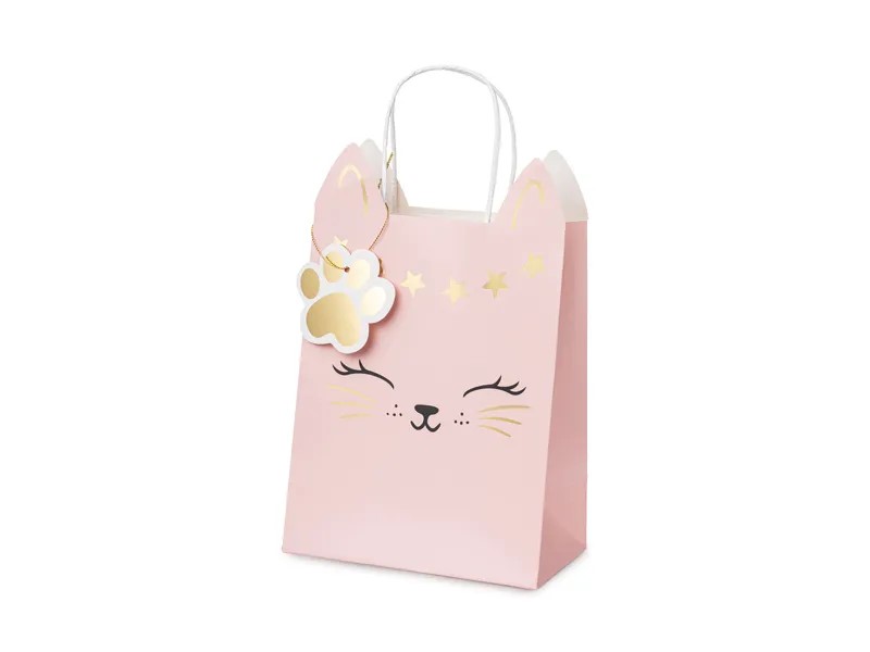 Geschenktüte - Katze -  18 x 10,5 x 27,5 cm - 1 Stk.