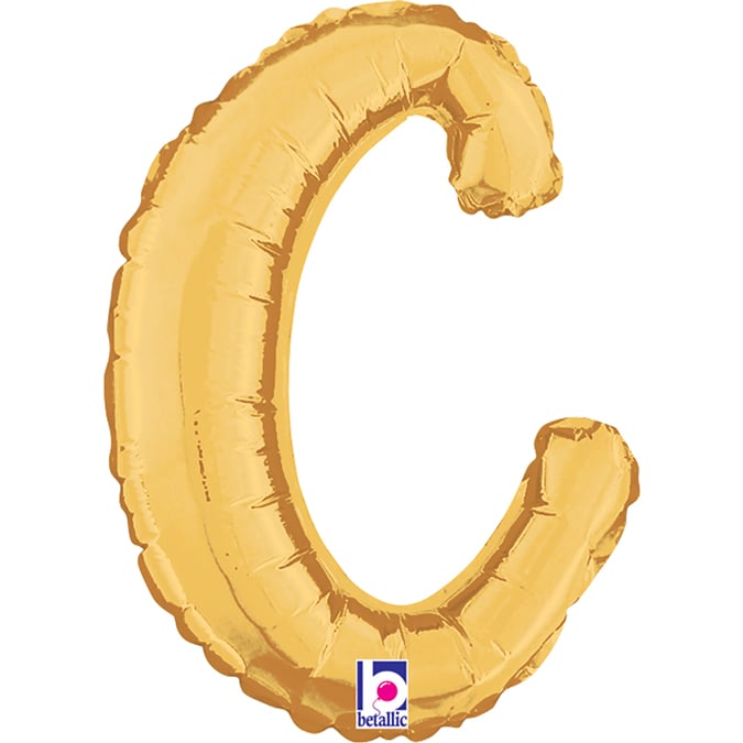 14" - 24"  Folienbuchstabe "c" Script Gold (Altgold)
