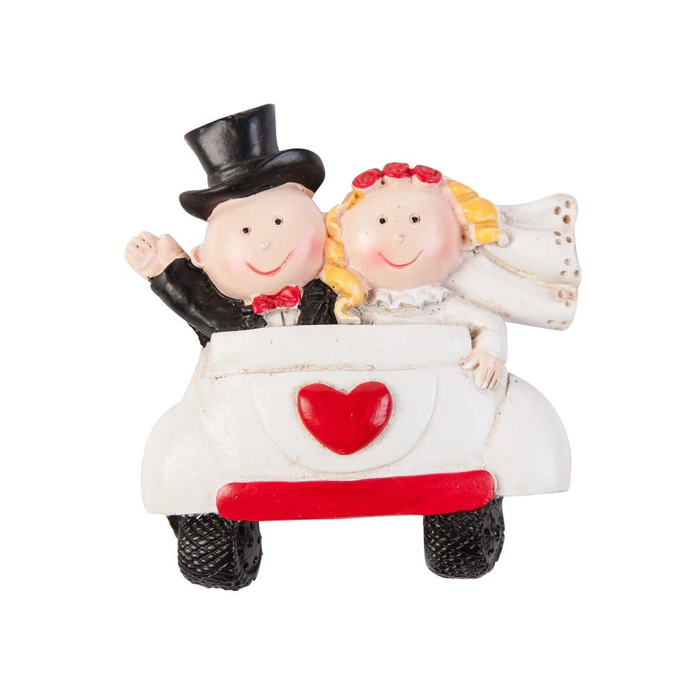 Magnet Auto Hochzeit rot