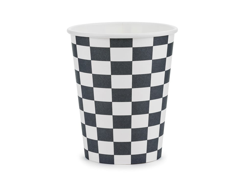 Becher - Zielflagge - Car Racing Coll.- 220ml - 6 Stk.