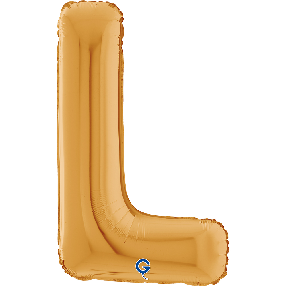 26" Folienbuchstabe "L" Gold (Altgold)