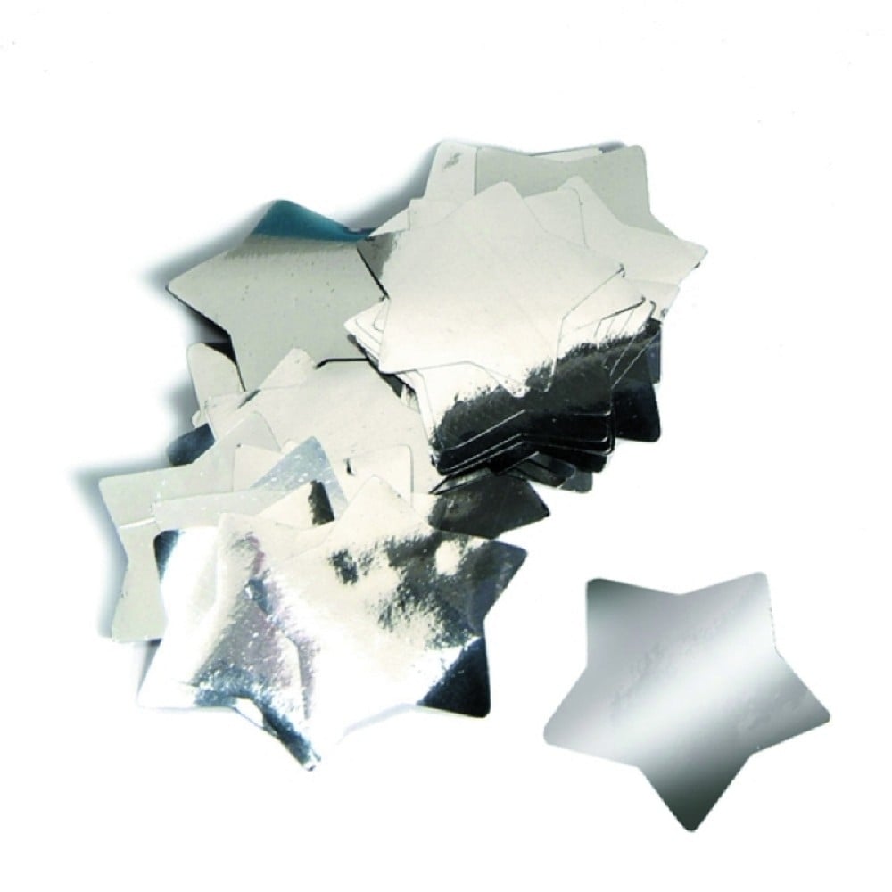 Folienkonfetti Stern 5,5cm silber 1kg