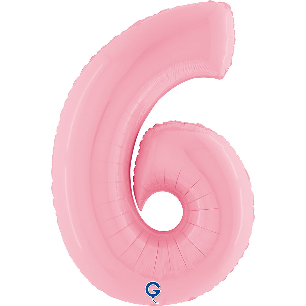40" Folienzahl "6" Pastel Pink