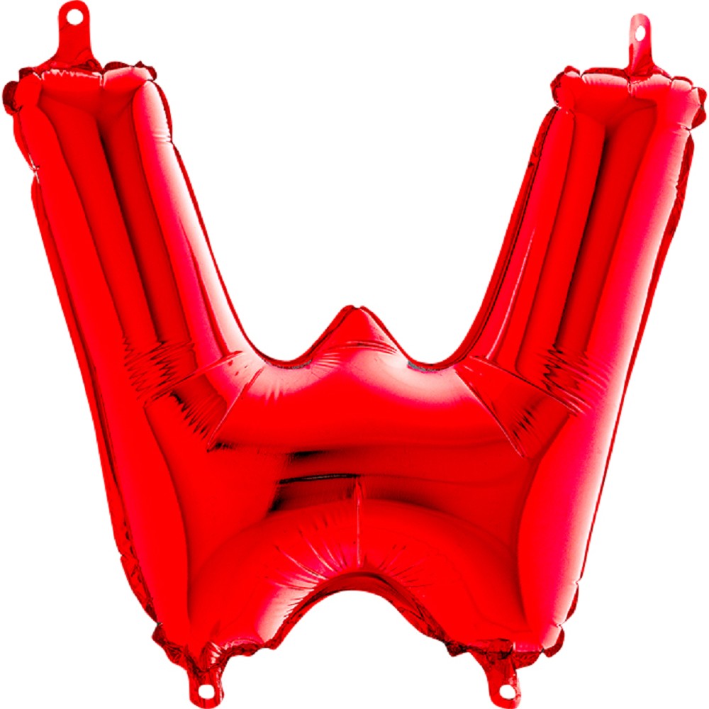 14" Folienbuchstabe "W" Red