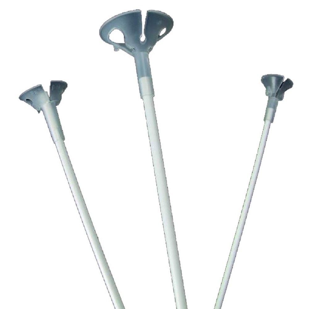 50cm Haltestäbe + Cups für 16" Ballons (100 Stück)