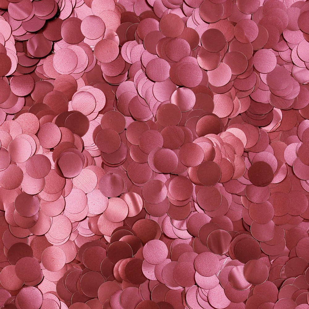 Folienkonfetti Rund 1 cm Matt Cranberry (1kg) Folienkonfetti Rund 1 cm Matt Cranberry (1kg)