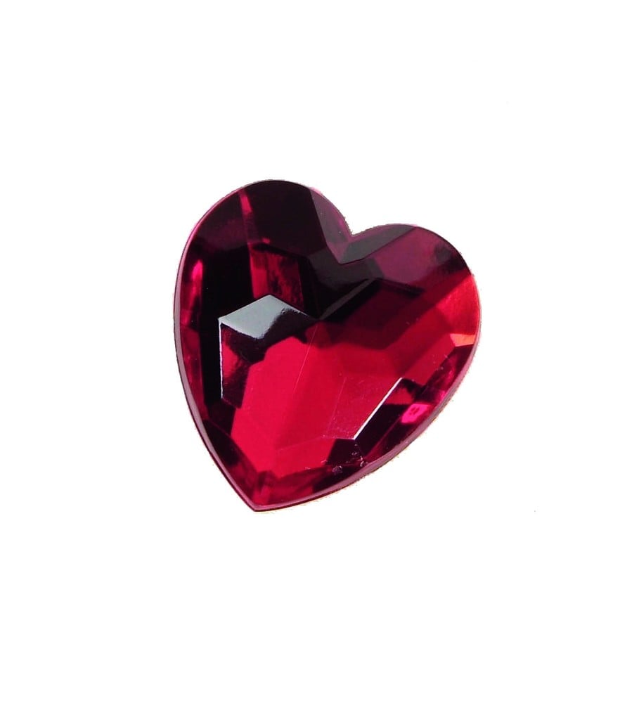 28mm Strass Stein Herz