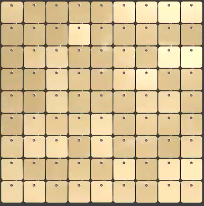 SolaAir Sequin Wall Decor Standard (viereckig) - Vanilla