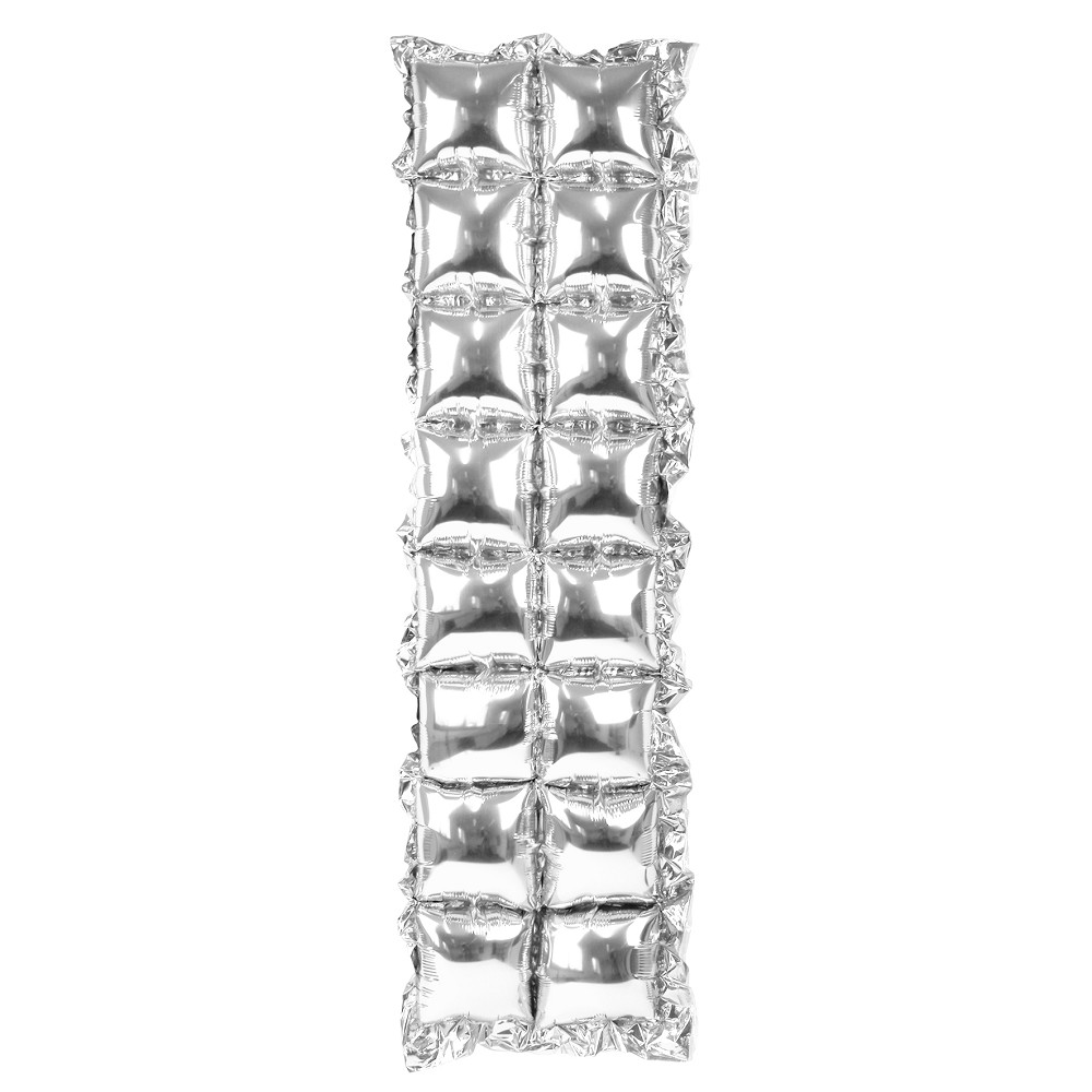 Folienballonwand Silber