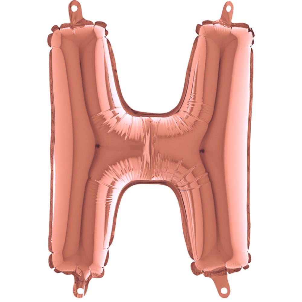 14" Folienbuchstabe "H" Rosé Gold