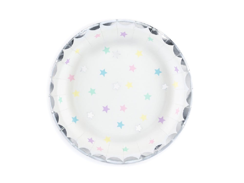 Teller - Einhorn - Sterne - 18cm - 6 Stk.