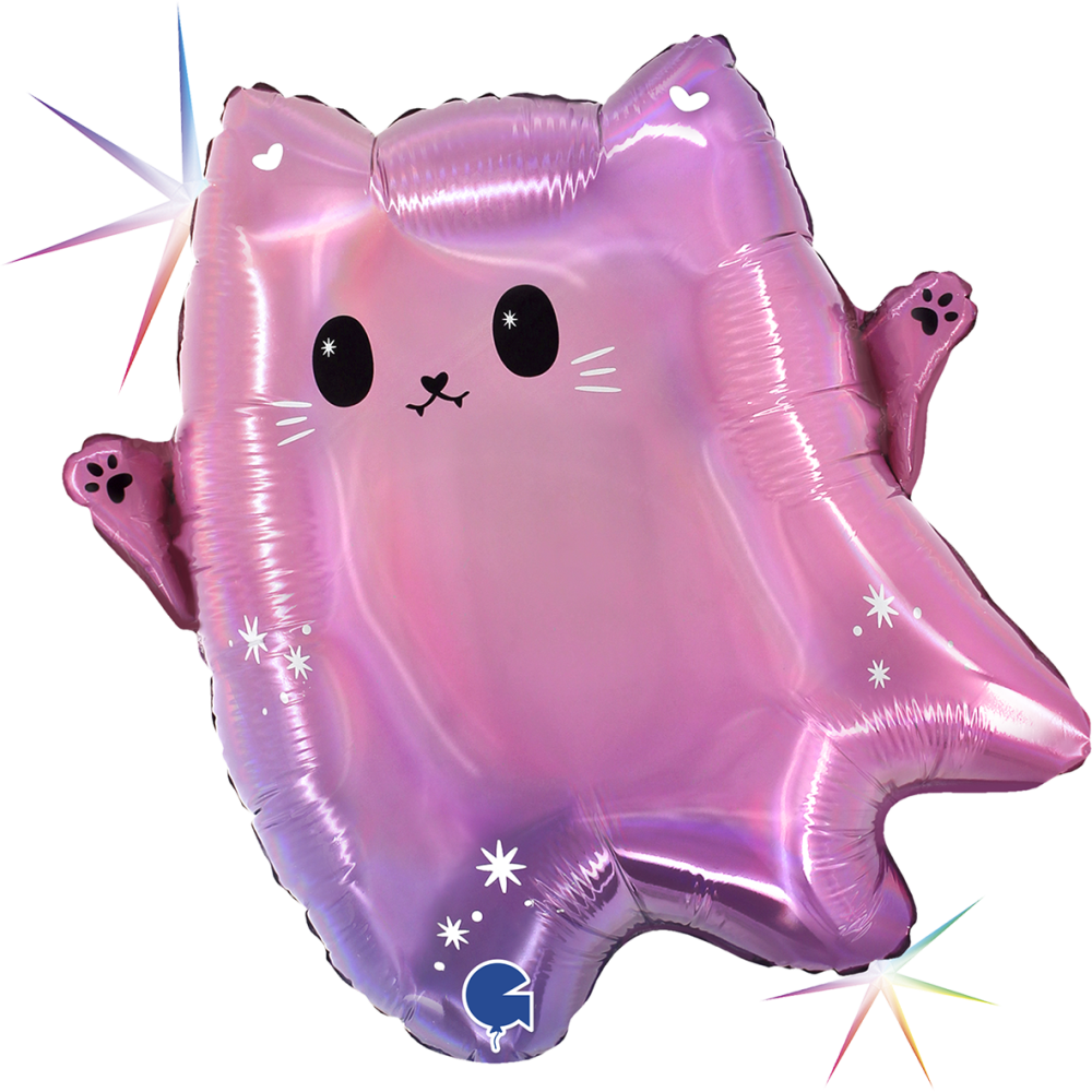 18" Kawaii Ghost Cat