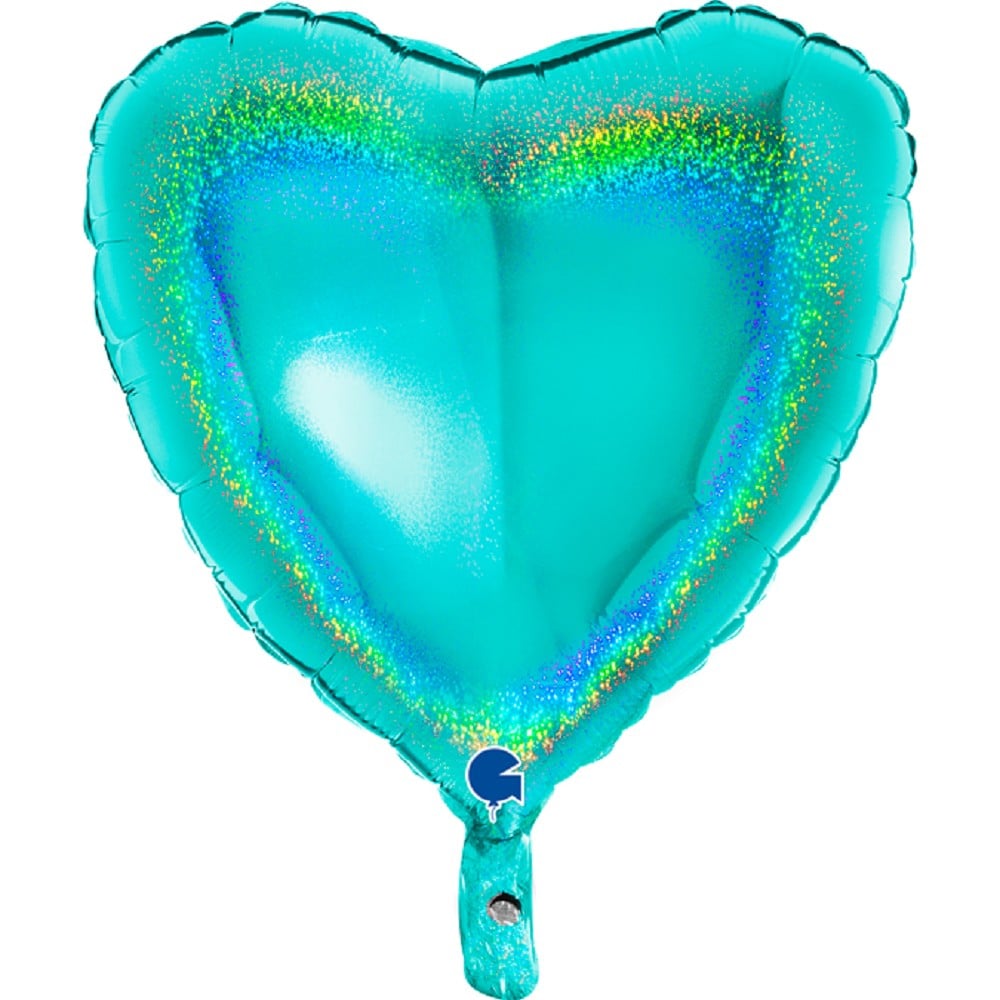 18" Herz Glitter Holographic Tiffany (unverpackt)