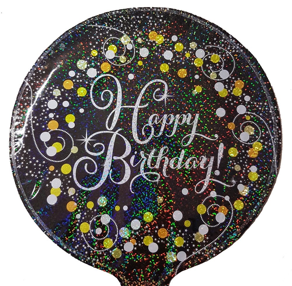 9" Rund H.B. Holo silber  (mit Ventil, für Luftfüllung)