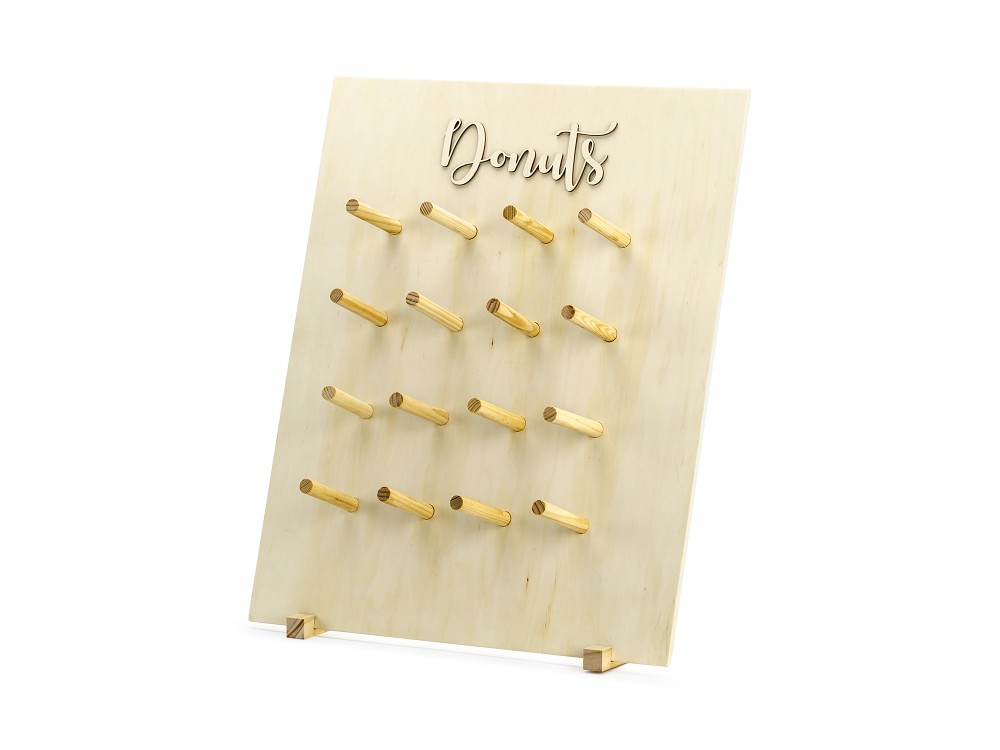 Donut-Wand - Naturholz -  45x55cm - 1 Stk.