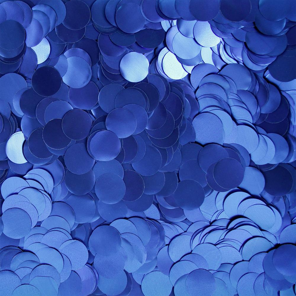 Folienkonfetti Rund 2cm Silk Blau (1kg)