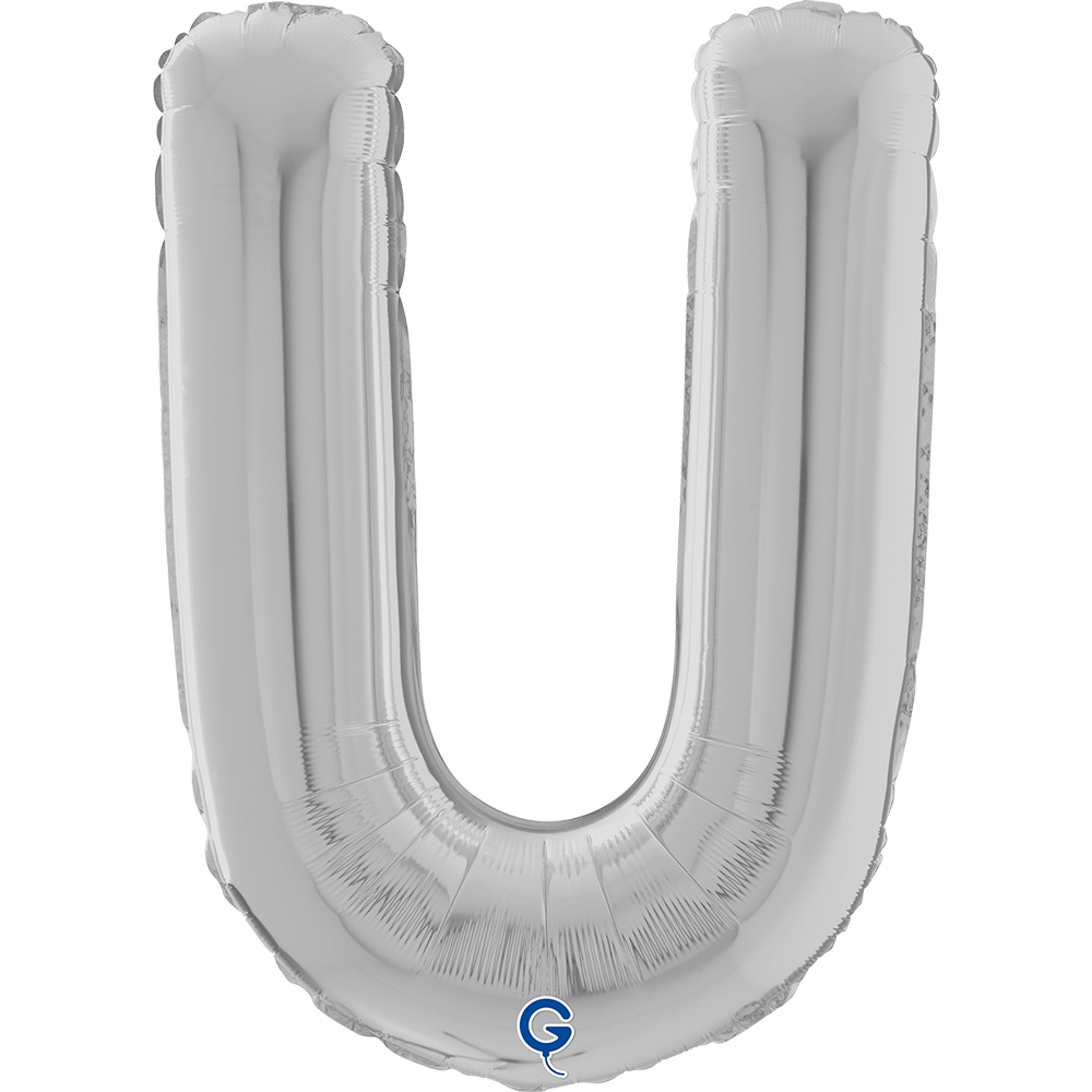 26" Folienbuchstabe "U" Silver