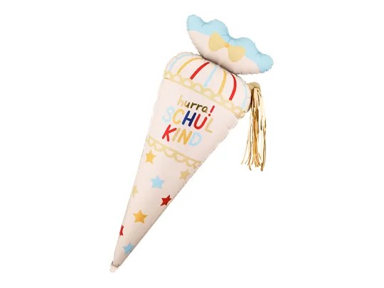  38" School Cone "Hurra Schulkind" (34,5x99 cm)